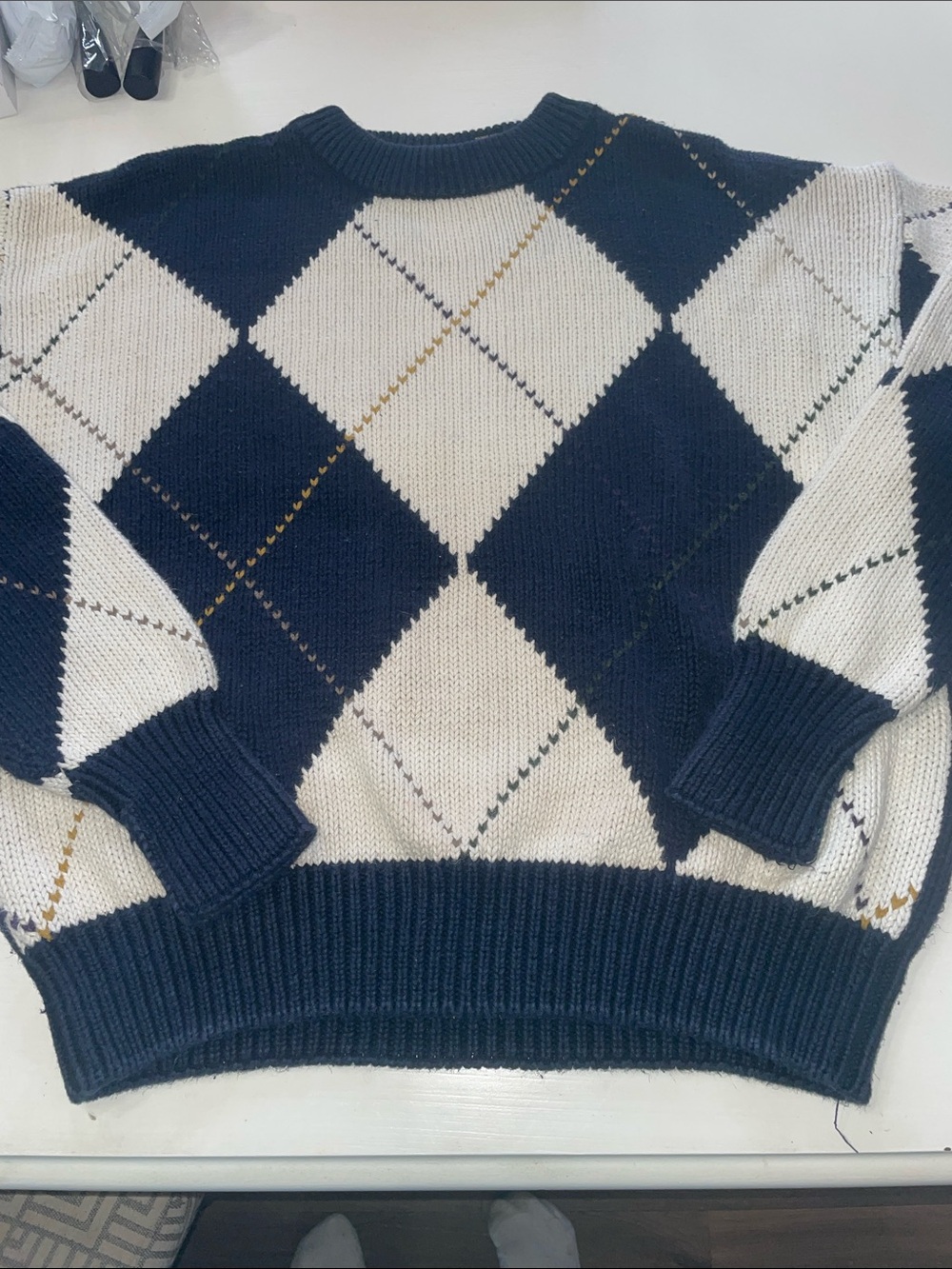 Vintage chunky men’s Structure sweater large